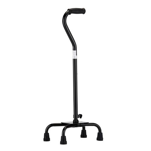 LIGHTWEIGHT, STABLE and DURABLE quad cane provides optimal support, stability and balance for a walking cane. Unique four prong leg design with durable skid resistant rubber tips provides optimal traction and maneuverability. e-Base-Bariatric-Quad-Canes.jpg