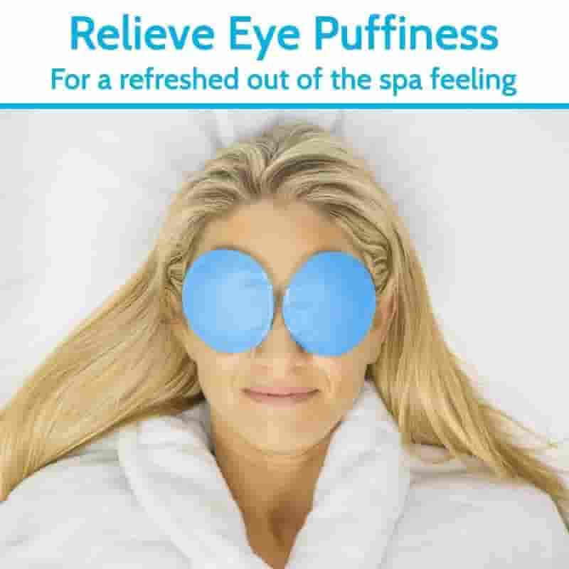 Facial Gel Bead Mask is ideal for swollen and puffy eyes, dark circles, sinusitis, sinus pressure, head colds, fever, muscle aches and stiffness,