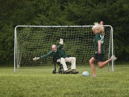 soccer with grand daughter 