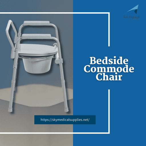 The Drive Medical Folding Steel Bedside Commode easily opens and folds, and will fold flat for convenient storage and transportation