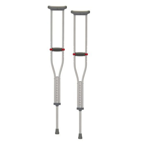pair of tall crutches  to move AFTER surgery or inlury