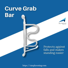 curved grab bar
